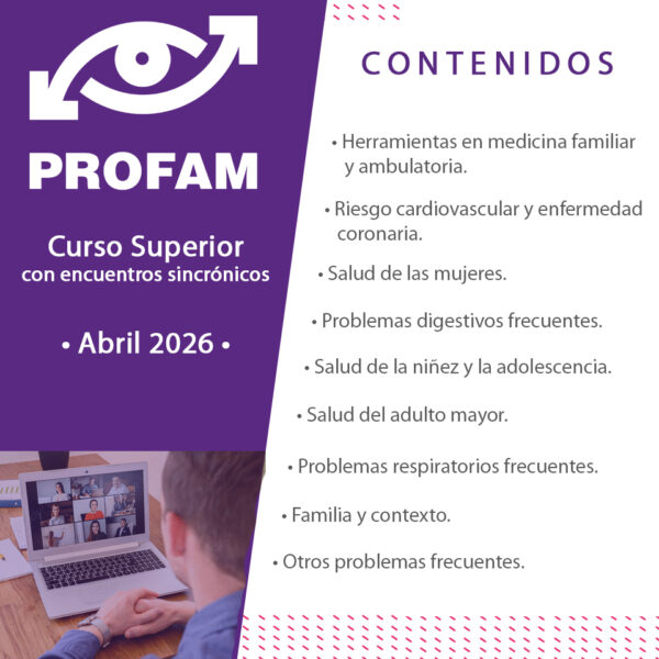 Abril 2026 - Curso Superior Universitario de Medicina Familiar y Ambulatoria virtual con encuentros sincrónicos - Imagen 3