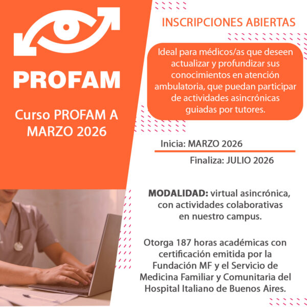 Curso Superior de Medicina Familiar y Ambulatoria PROFAM A - MARZO 2026 - Imagen 2