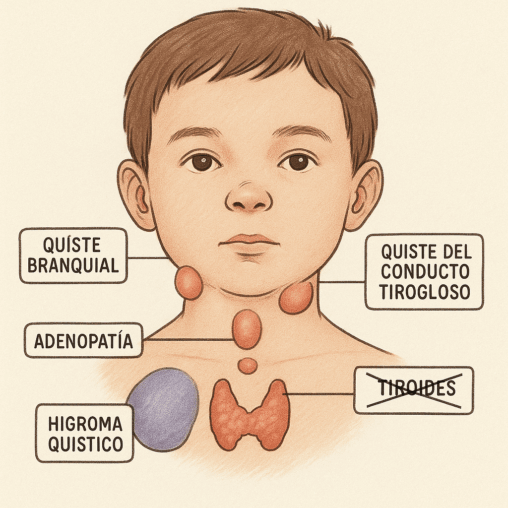 ¿Y cuando las masas de cuello no son ganglios ni tiroides?